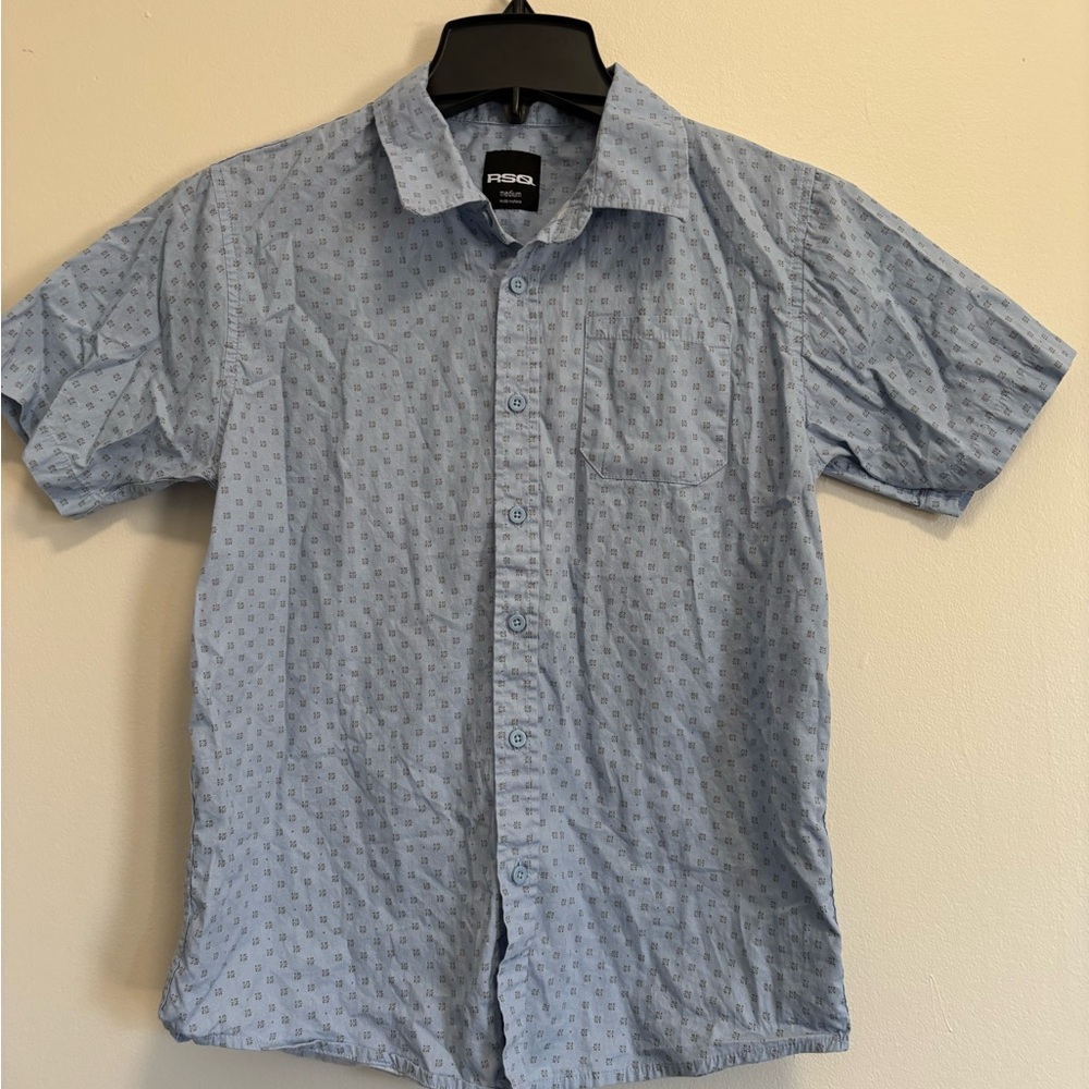 RSQ Light Blue Casual Button Down Shirt